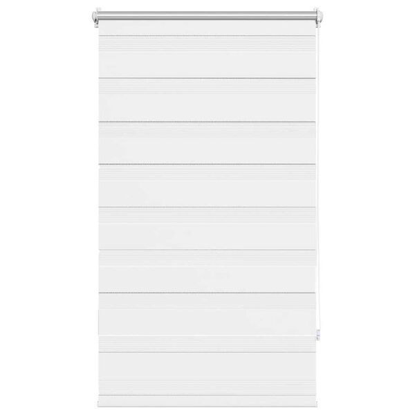 vidaXL Zebra rolgordijn 90,9 x 150 cm stofbreedte 86,7 cm wit