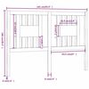 vidaXL Hoofdbord 141x4x100 cm massief grenenhout wit