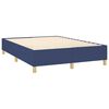 vidaXL Boxspring bed stof blauw 140x190 cm
