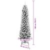 vidaXL Kunstkerstboom met 300 LED Wit 180 cm PVC en Metaal en Plastic
