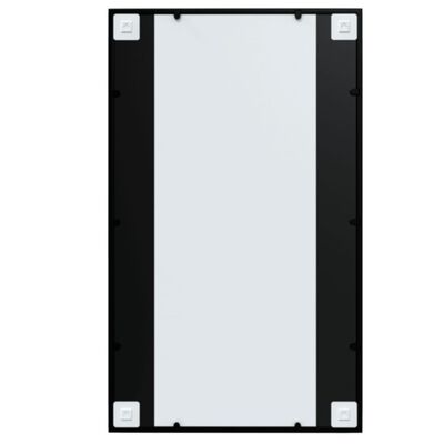 vidaXL Wandspiegel 100x60 cm metaal zwart
