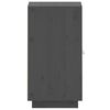 vidaXL Dressoir 34x40x75 cm massief grenenhout grijs