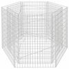 vidaXL Gabion plantenbak verhoogd zeshoekig 160x140x100 cm