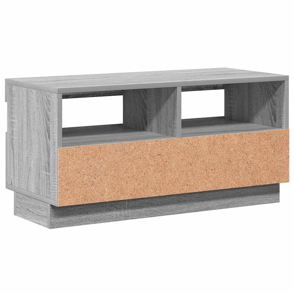 vidaXL Tv-meubel met LED-verlichting 80x35x40 cm grijs