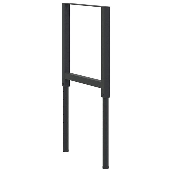 vidaXL Werkbankframes verstelbaar 2 st 55x(69-95,5) cm metaal zwart
