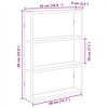 vidaXL Wandschap 43x9x60 cm bewerkt hout wit