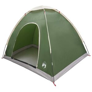 vidaXL Kamperen tent 2-persoons Groen 185T Polyester met PU coating