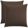 vidaXL Plaid kussen 2 st HEERLEN Taupe 65 x 65 cm Stof