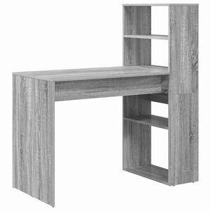vidaXL Bureau Grijs Sonoma Bewerkt hout 113 x 54 x 120 cm