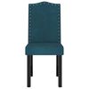 vidaXL Eetkamerstoelen 2 st fluweel blauw