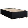 vidaXL Boxspring met matras stof zwart 120x190 cm