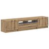 vidaXL 5-delige LED TV-kast Artisanaal eiken Bewerkt hout