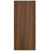 vidaXL Dressoir met 4 lades 60x30,5x71 cm bruineiken