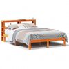 vidaXL Bed met matras massief grenenhout wasbruin 140x190 cm