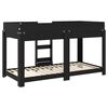 vidaXL Bunk Bed voor Kinderen Zwart Eiken 100 x 200 cm Bewerkt hout