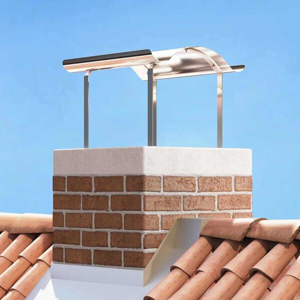 vidaXL Schoorsteenkap Zilver 59,5 x 50 x 36,5 cm Roestvrij staal