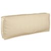 vidaXL Bankstel met kussen Effen 5 pcs Beige Massief Acaciahout