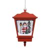 vidaXL Kersthanglamp met LED-lamp en kerstman 27x27x45 cm rood