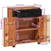 vidaXL Dressoir met lade Bruin 55 x 30 x 75 cm Massief Acaciahout