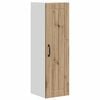 vidaXL Wandkast LUCCA Artisanaal eiken 30 x 31 x 100 cm Bewerkt hout