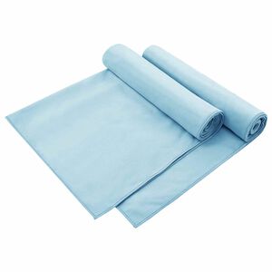 vidaXL Buiten Stoel Handdoeken 2 st Blauw 130 x 60 cm