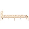vidaXL Bedframe Bruin 225,5 x 165,5 x 69,5 cm Massief Vurenhout