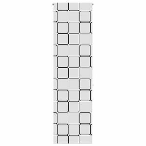 vidaXL Doucherolgordijn 60x240 cm stofbreedte 56 cm