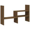 vidaXL Monitorstandaard (39-72)x17x43 cm grenenhout honingbruin