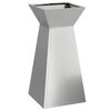 vidaXL Pilaar Plantenbak Zilver 35 x 35 x 73 cm