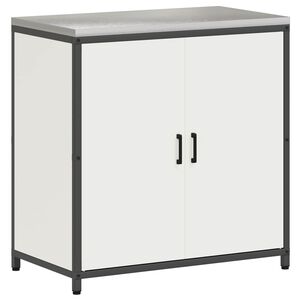 vidaXL Keukenopslag Kast HATTEM Wit 90 x 50 x 92 cm Staal
