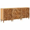vidaXL Opslagkasten 3 st 60 x 33,5 x 75 cm Massief Mango Hout Bruin