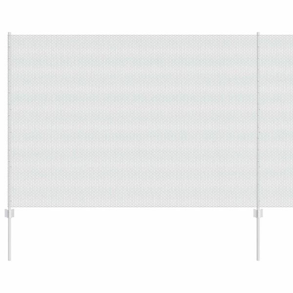 vidaXL Hek en paal Zilver 1,6 x 50 m Staal