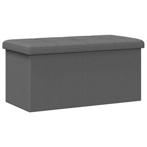 vidaXL Vouwbare Opbergbank Lichtgrijs 180 kg 80 L 77 x 38 x 38 cm