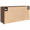 vidaXL Badkamerwandkast 80x25x40 cm bewerkt hout bruin eikenkleur