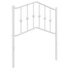 vidaXL Vervangend hoofdbord 75 cm metaal wit