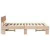 vidaXL Bedframe met hoofdeinde Naturel 120 x 200 cm Massief grenenhout