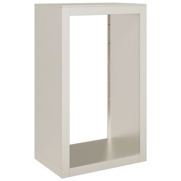 vidaXL Brandhoutrek 60x40x100 cm weervast staal