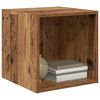 vidaXL Wandkast met plank Oudhout 37 x 37 x 37 cm Bewerkt hout