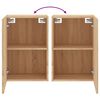 vidaXL Tv-wandmeubels 2 st 40,5x30x60 cm hout sonoma eikenkleurig