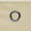 vidaXL Opbergboxen 4 st 28x28x28 cm nonwoven stof crèmekleurig