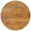 vidaXL Tafelblad rond &Oslash; 80x3,8 cm massief ruw mangohout