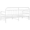 vidaXL Bedframe voor een daybed Wit 90 x 200 cm Gepoedercoat staal
