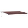 vidaXL Uitschuifbare luifel Bruin 500 &times; 300 cm Polyester