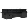 vidaXL Tuin Sofa Set met kussen met opslag 6 pcs Poly riet