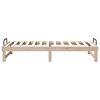 vidaXL Bedframe Bruin 90 x 190 cm Massief grenenhout