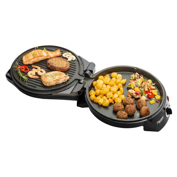 Bestron Pizzamaker/tafelgrill APZ400Z 1800 W zwart