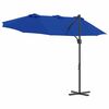 vidaXL Tuin Cantilever Parasol azuurblauw 372 x 198 x 243 cm
