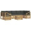 vidaXL Buiten bankenset 8 pcs Wit en antracietkleurig Polyester