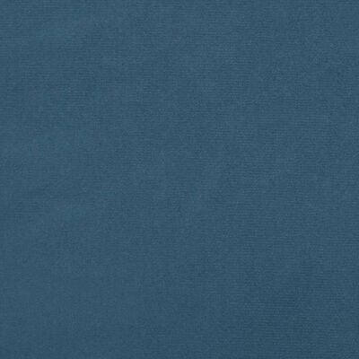 vidaXL Hoofdbord met randen 83x16x78/88 cm fluweel donkerblauw