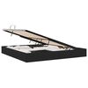 vidaXL Opslag bed met matras met hoofdeinde Zwart 200 x 200 cm Stof